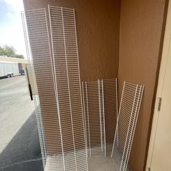 5 metal closet shelves