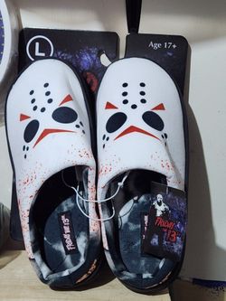Friday the 13th Jason Voorhees mask slippers
