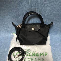 LongChamp Le Pliage Neo Mini pouch with Shoulder Strap