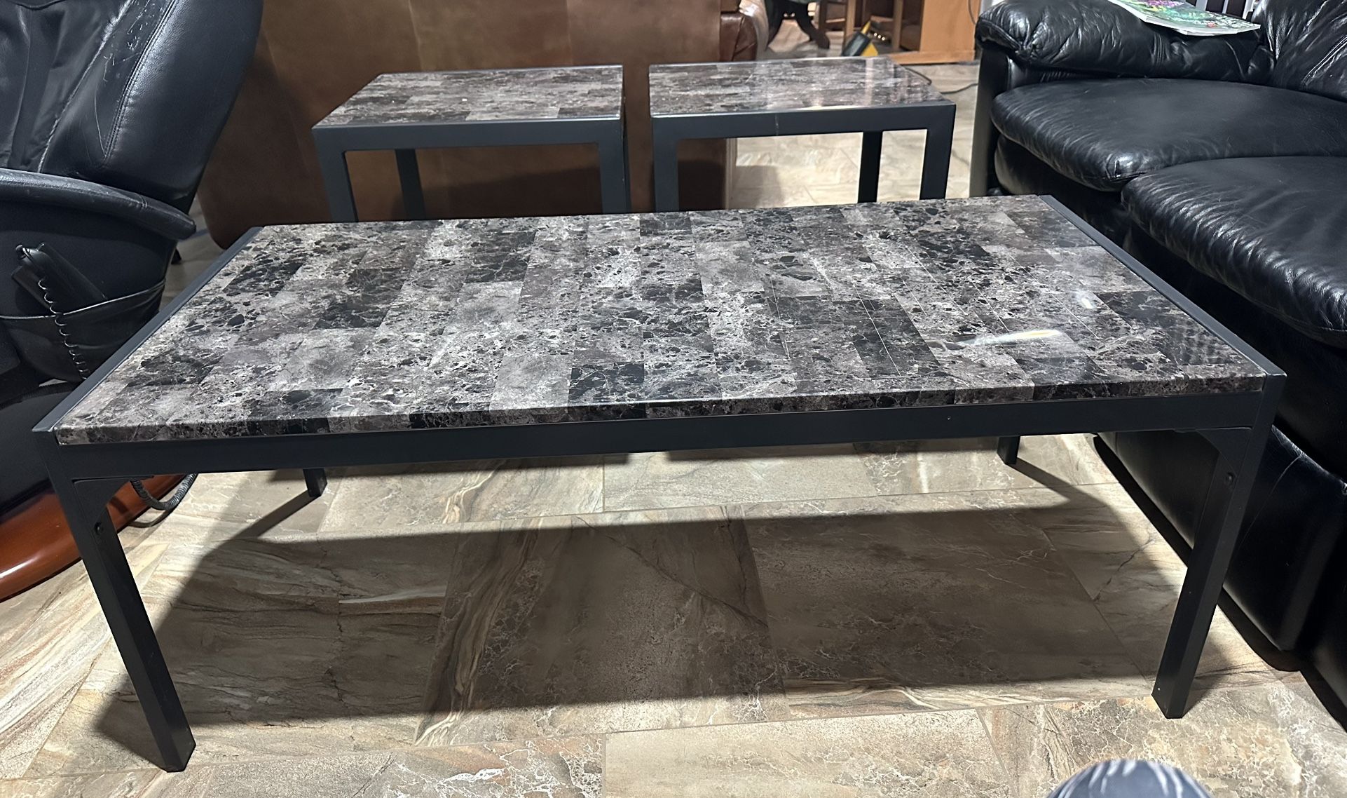 Coffee Table And 2 End Tables