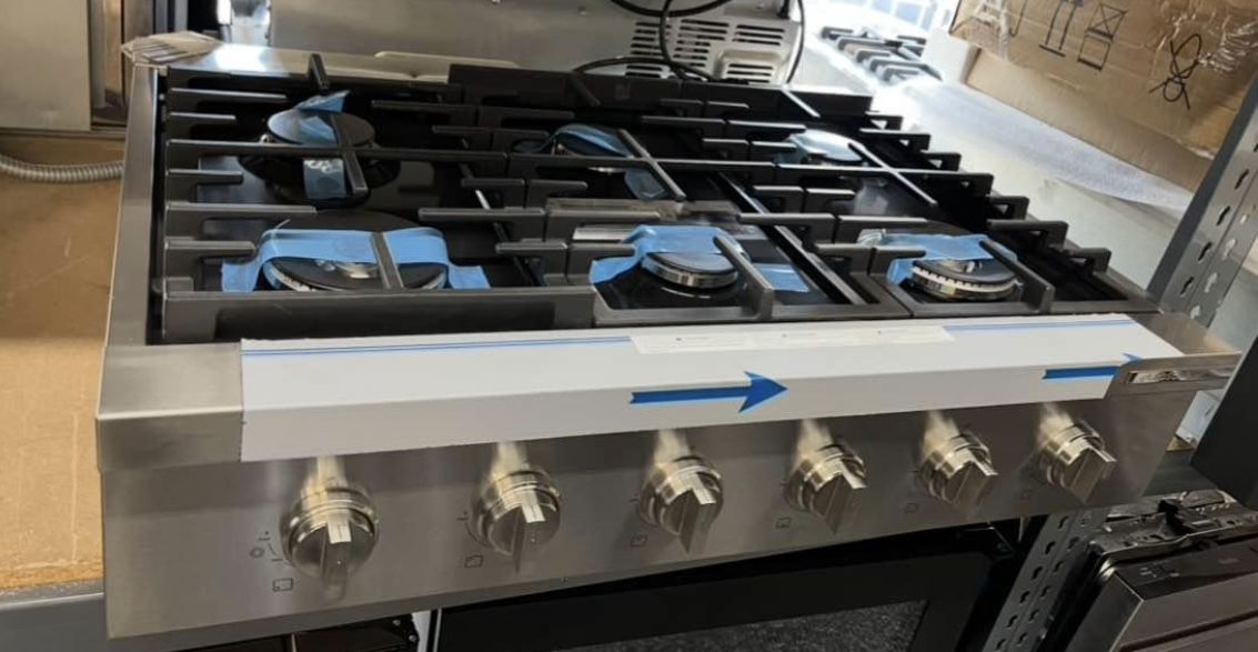 Bosch 800 Series Stainless Steel Gas Rangetop 36” Wide