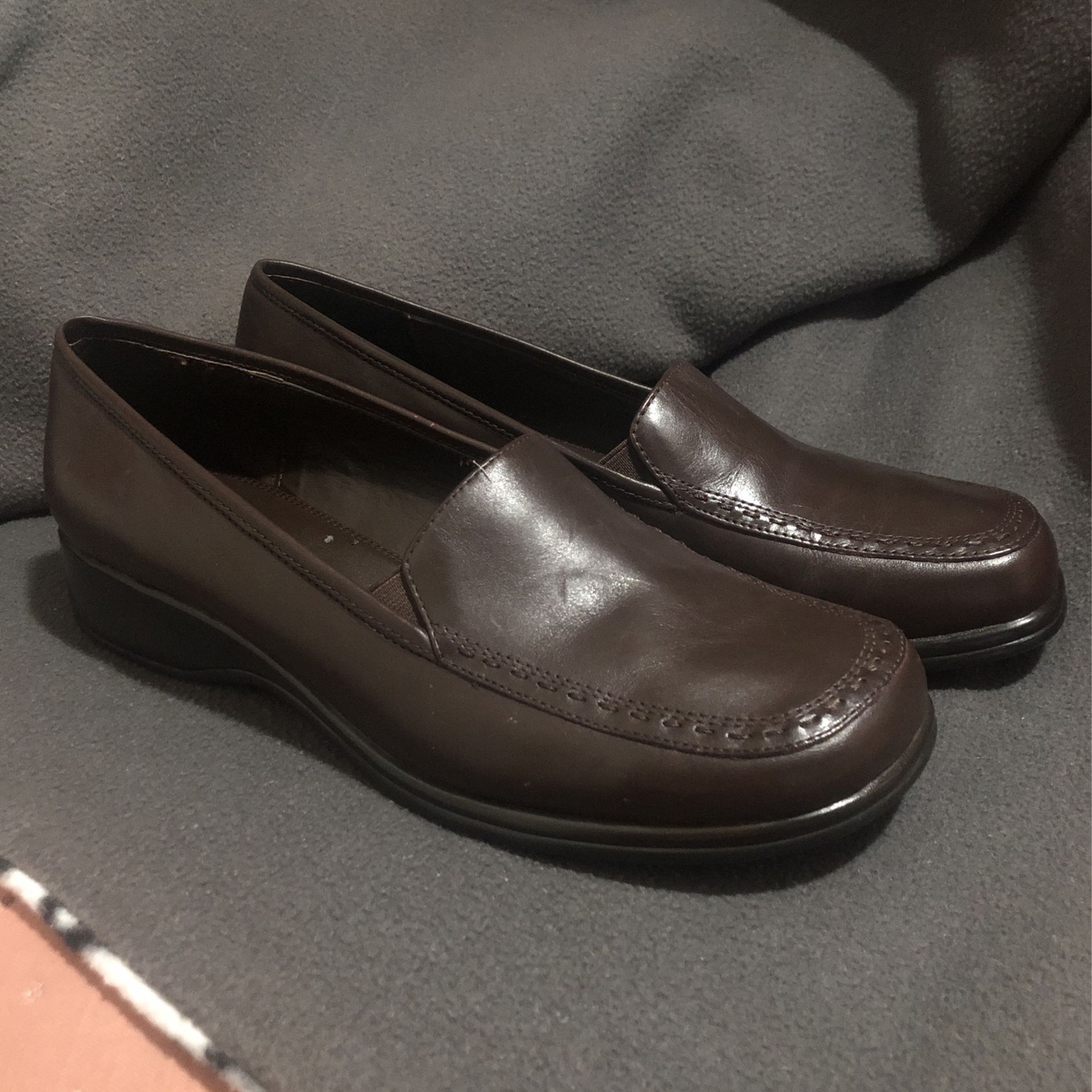 Laurel Brown Slip Shoes