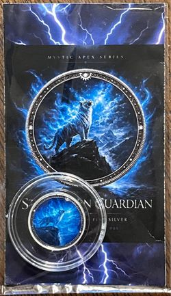 Storm Born Guardian 1/10 oz Colorized Silver Round Encapsulated