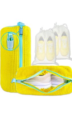 BRAND NEW XXL 2-Pack Reusable Shoes Cleaning Bags + 2 Shoe Storage Dust Bags