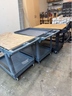 Selling three 2-Shelf Utility Cart together for $110