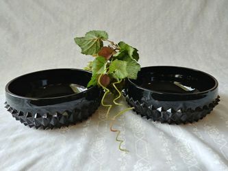 2 Black diamond tiara bowls