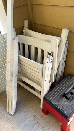 Outdoor table and chairs, matching set all wood Outdoor table and chairs, matching set all wood