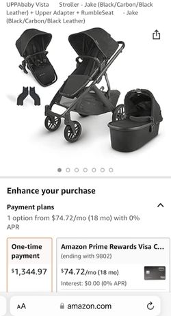 UPPAbaby Vista (Jordan / GRAY) With New Bassinet - Able To House 2 Chilren At Same Time!