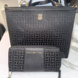 Tommy Hilfiger Tote Bag N Wallet 