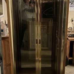 Vintage Glass Door Display Cabinet. 