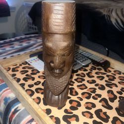 AFRICAN WOODEN HEAD