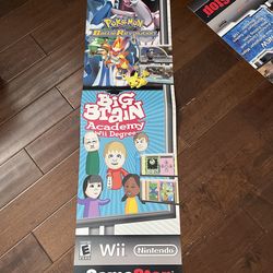 Vintage Pokemone Battle Revolution Wii Nintendo DS GameStop Promo Window Poster