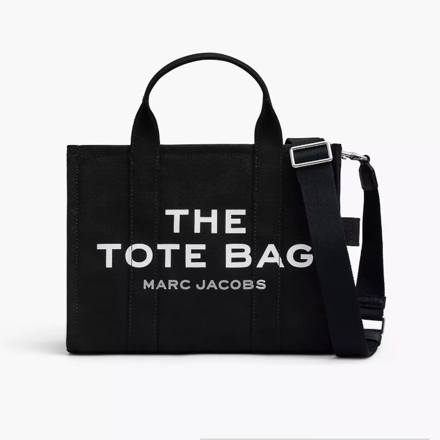 Marc Jacobs Black Canvas Tote Bag