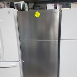 New Smad 30in Top Freezer Fridge Stainless Steel With 1 Year Warranty 