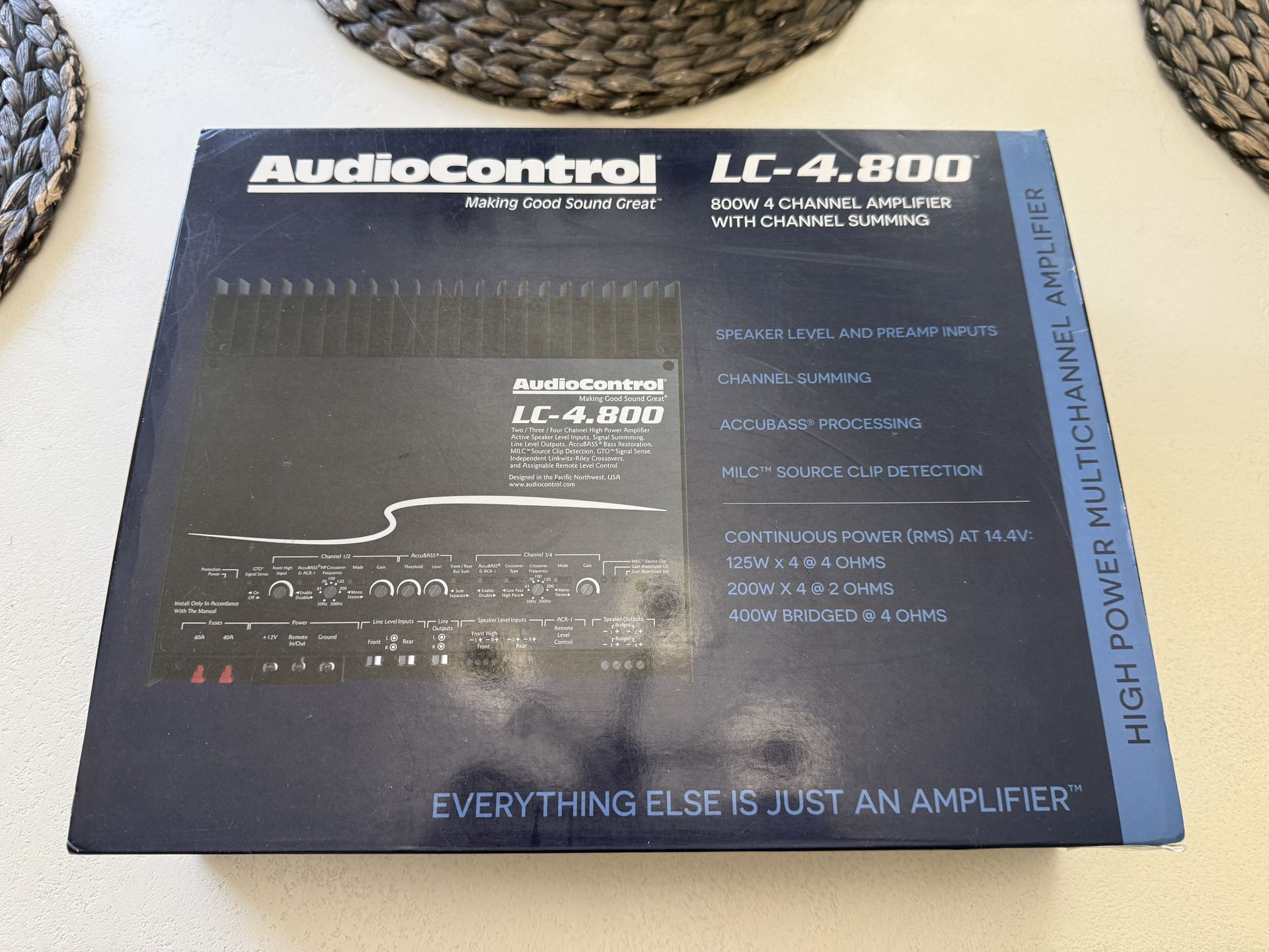 ~ “PRICE DROP” LIKE NEW AUDIOCONTROL 4 CHANNEL LC-4.800 AMP ~