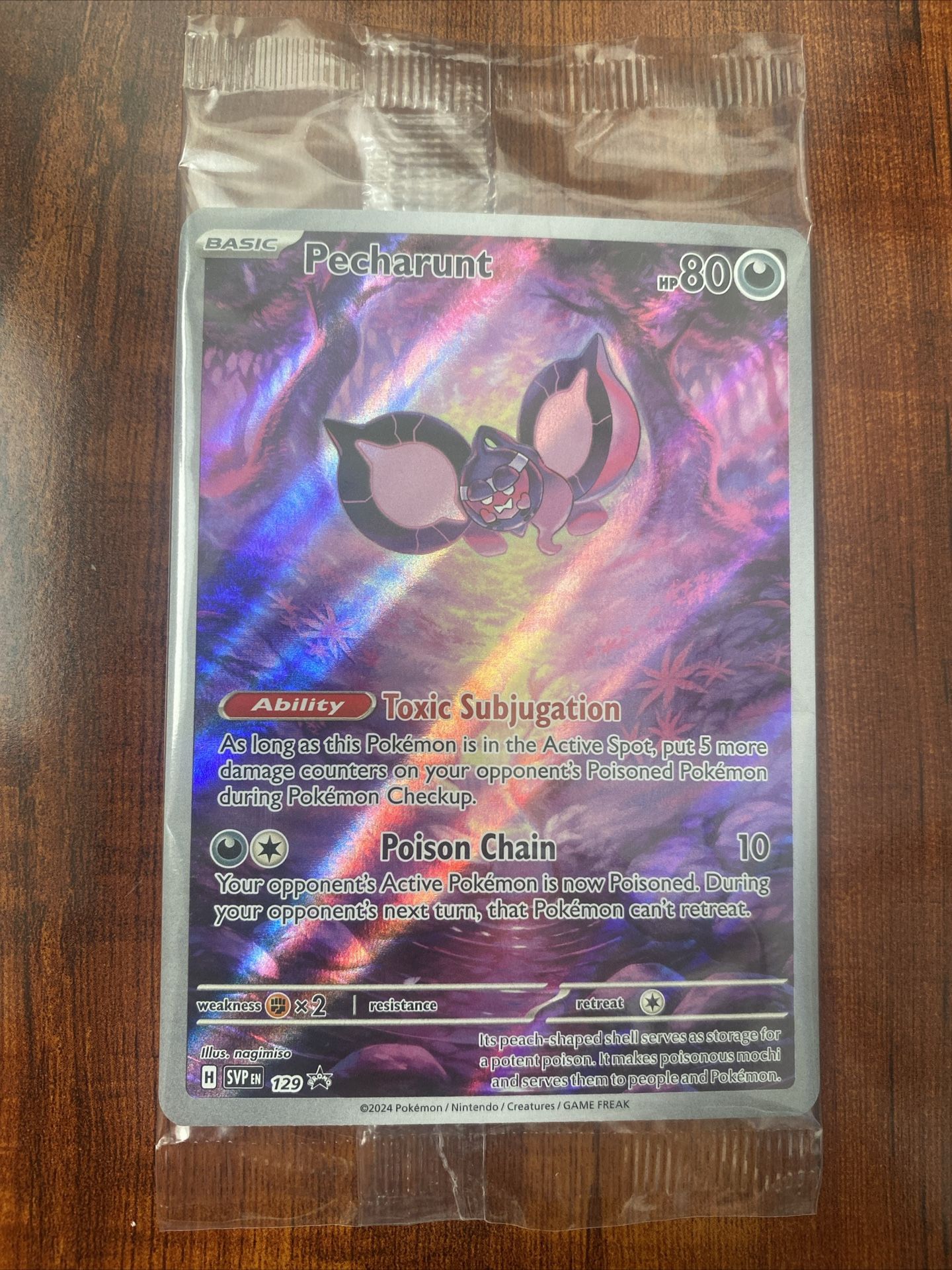 Pokemon Pecharunt Shrouded Fable Black Star Promo 129 SEALED! MINT!!