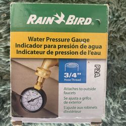 Water Pressure Gauge 3/4”