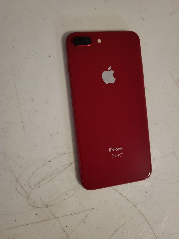 Apple iPhone 8 plus 64 GB UNLOCKED. COLOR RED. WORK VERY WELL.PERFECT CONDITION.