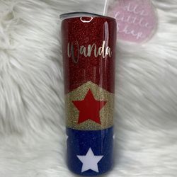 Wonder Woman Custom Tumbler