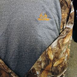Realtree Gray and Camo Long Sleeve Shirt