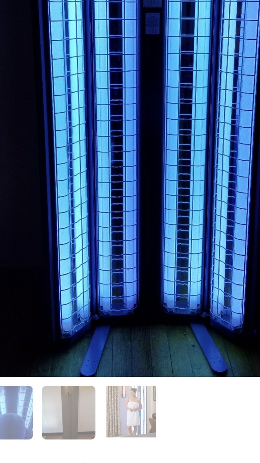 Tanning bed brand new bulbs...Trade for a stainless steel refrigerator with ice maker and water and a matching stainless steel stove