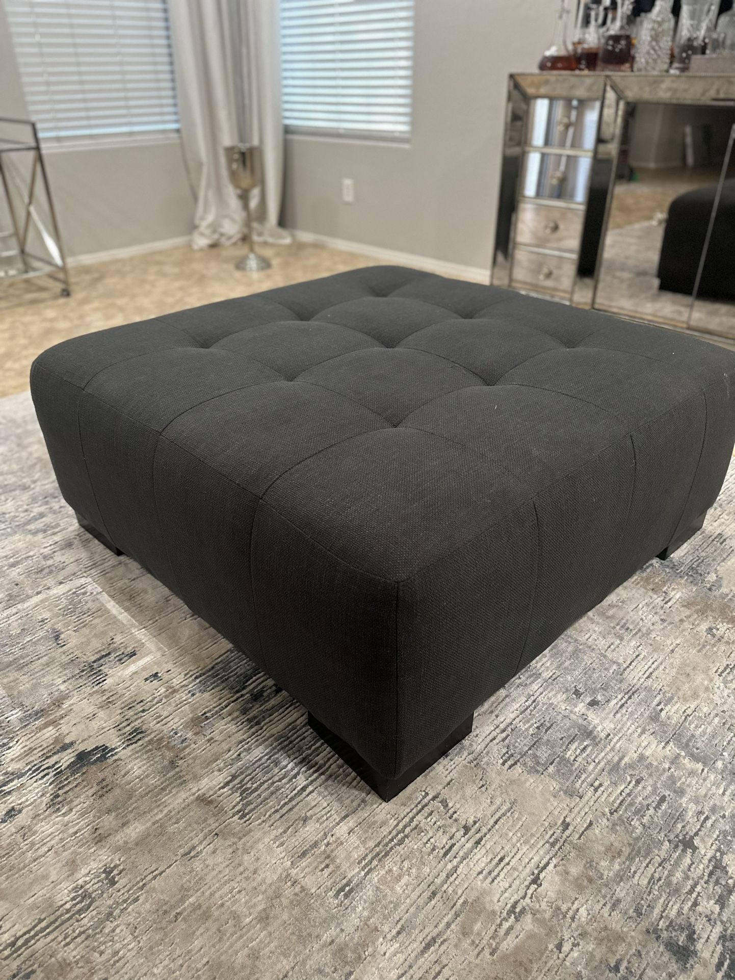 Plush Ottoman $200