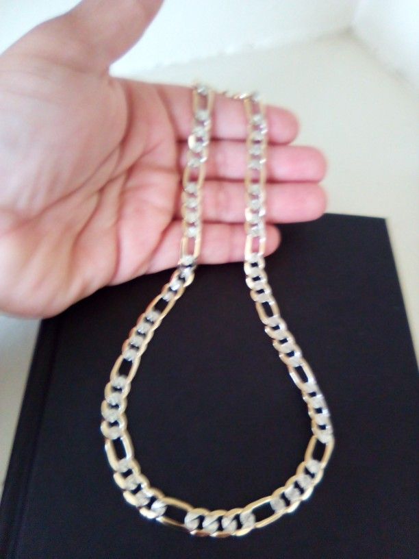 Gold 18k Plated Figaro Necklace Chain
