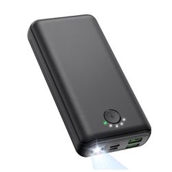 Nuevo Portable Charger Power Bank 30000mAh - USB C 22.5W Fast Charging External Battery Pack Charging Bank PD QC4.0 with Flashlight 3 Outputs & 2 Inpu