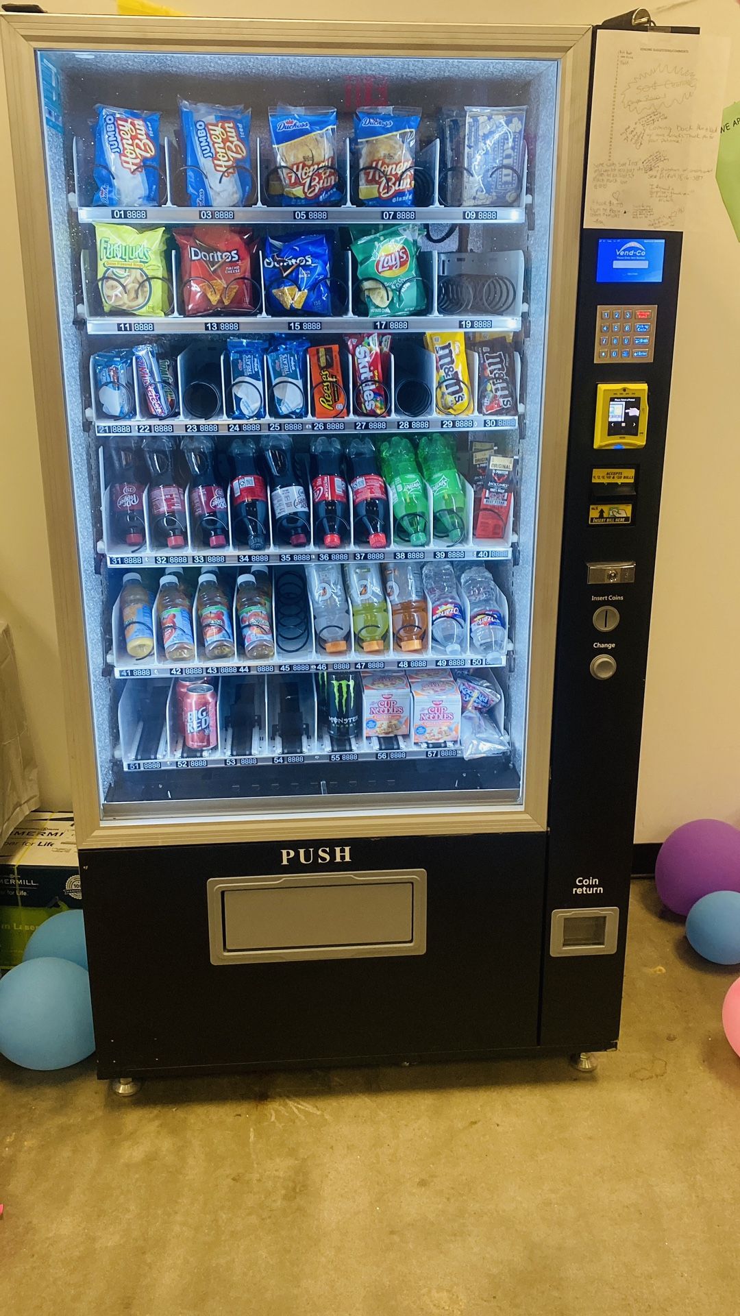 Brand New Combo Vending Machine for Sale w/ Nayax Card Reader Jacksonville!!! for Sale in