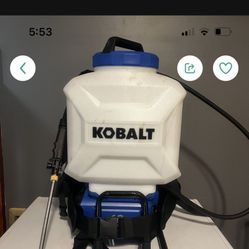 Kobalt Back Pack Power Sprayer Powered 