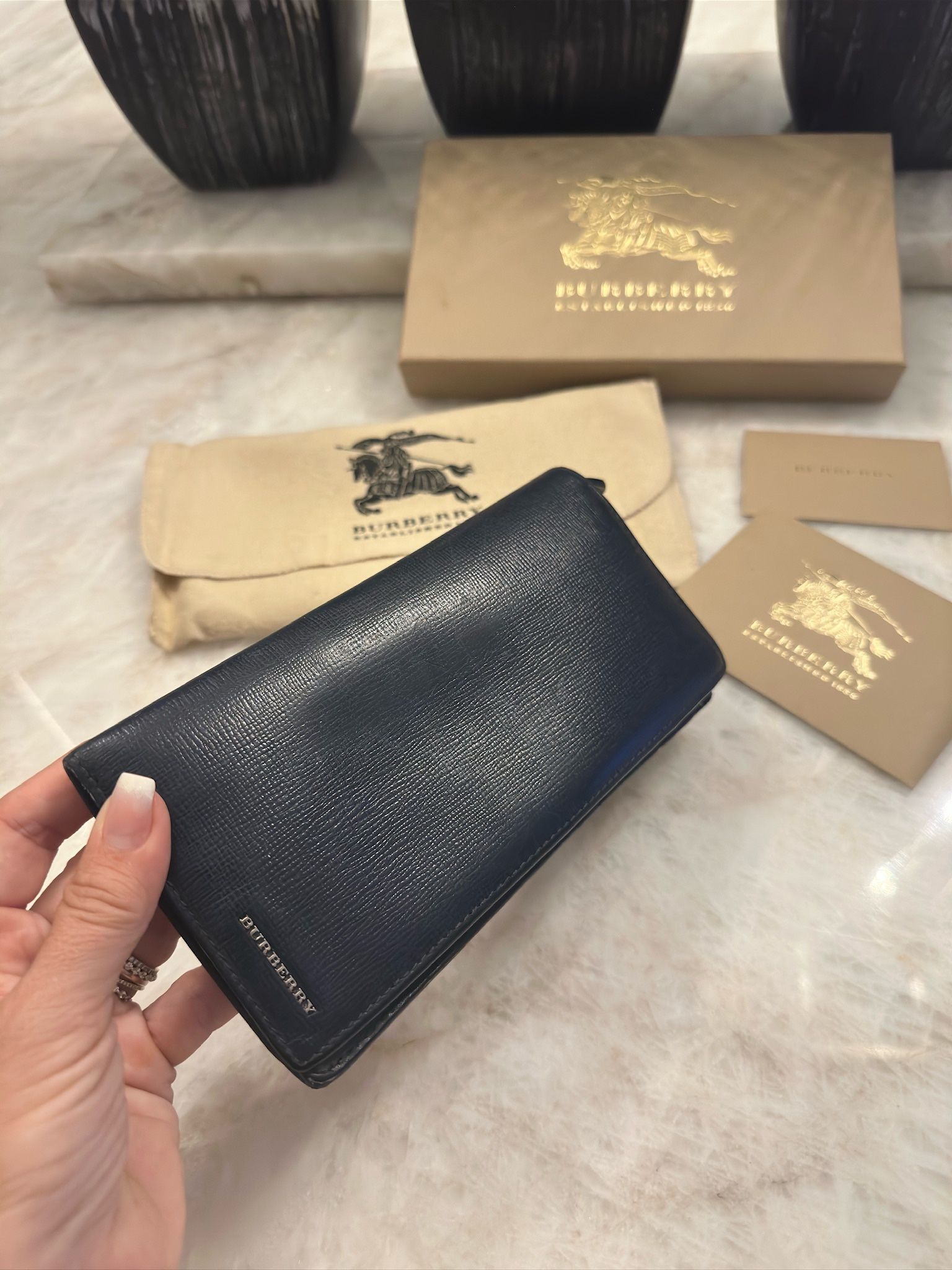 Authentic BURBERRY Wallet With Box