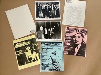 1979 Deborah Harry Blondie Musical Group Promotional Material Photographs Bio Press Kit Rare
