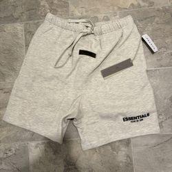 Essentials light oatmeal shorts