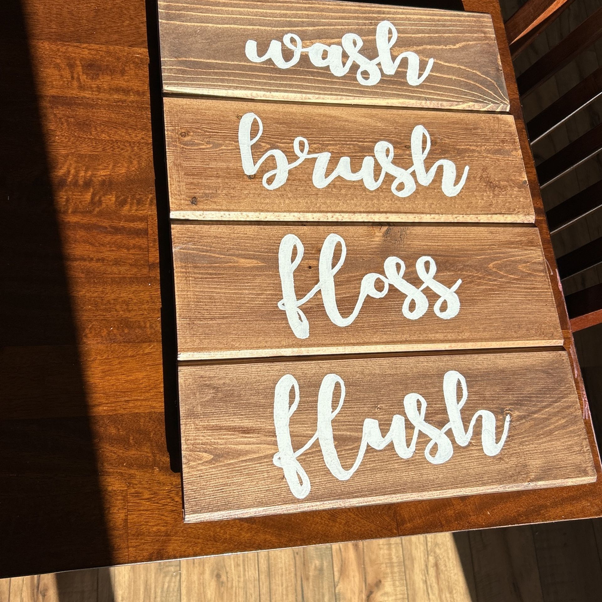 Handmade Sign For Bathroom