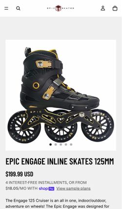 Epic Engage Inline Skates 125MM