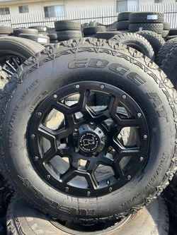 17” BLACK RHINO WHEEL PACKAGE FOR SALE!!! 5x5.0