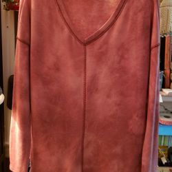 Ladies Oversized Medium  Tie Died 7th Ray Pullover Tunic 