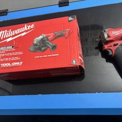 Milwaukee Grinder & 3/8 Impact