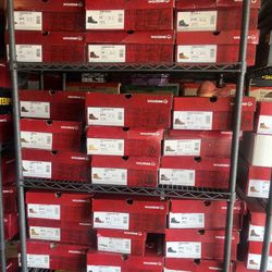WOLVERINE BOOTS STEEL TOE AND NON STEEL PRICES FROM $60 To $100 DEPENDS ON TGE STYLE