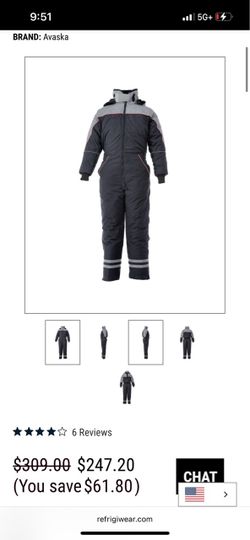 Refrigiwear coverall suit