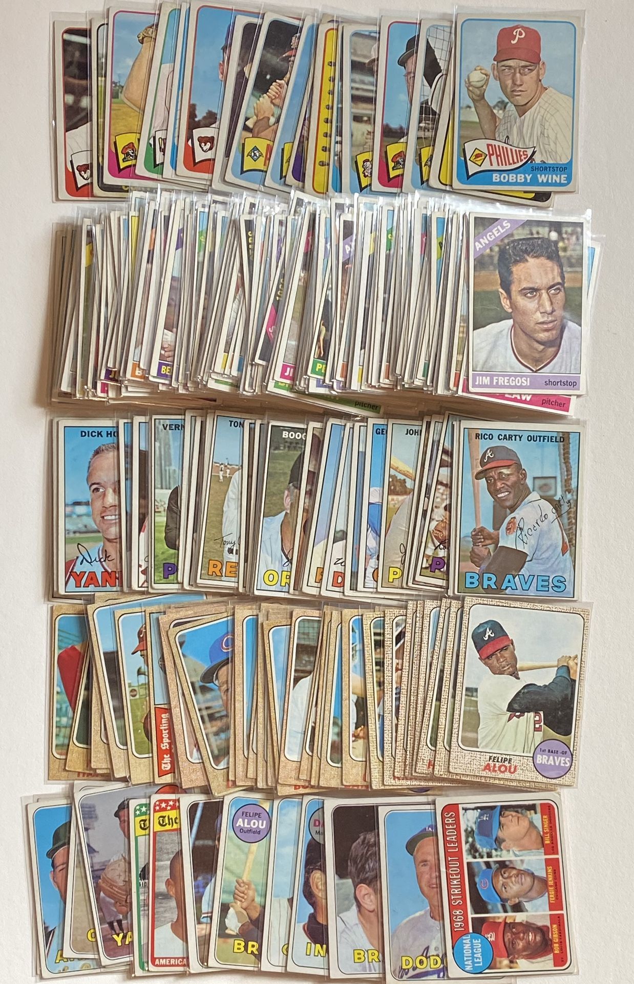 Late 1960s Topps Baseball Cards