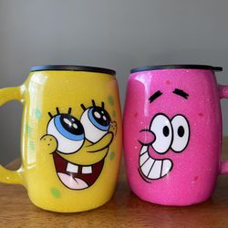 SpongeBob And Patrick Coffee Tumblers 