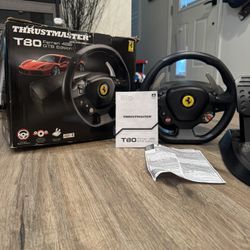 Thrustmaster T80 Ferrari 488 GTB Edition Racing Wheel with Pedals for PS4 Wired 