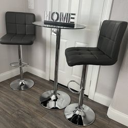 Bar table and stools set