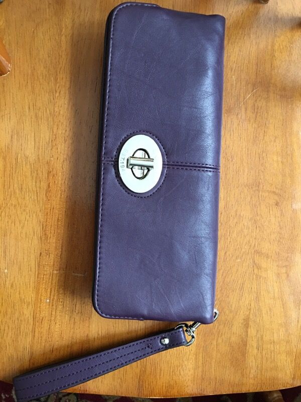 Coach clutch purple