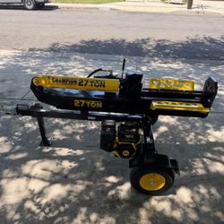CHAMPION POWER EQUIPMENT 27 Ton 224 cc Gas Powered Hydraulic Wood Log Splitter with Vertical / Horiz 