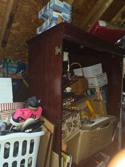 Lots of clothes and shoes