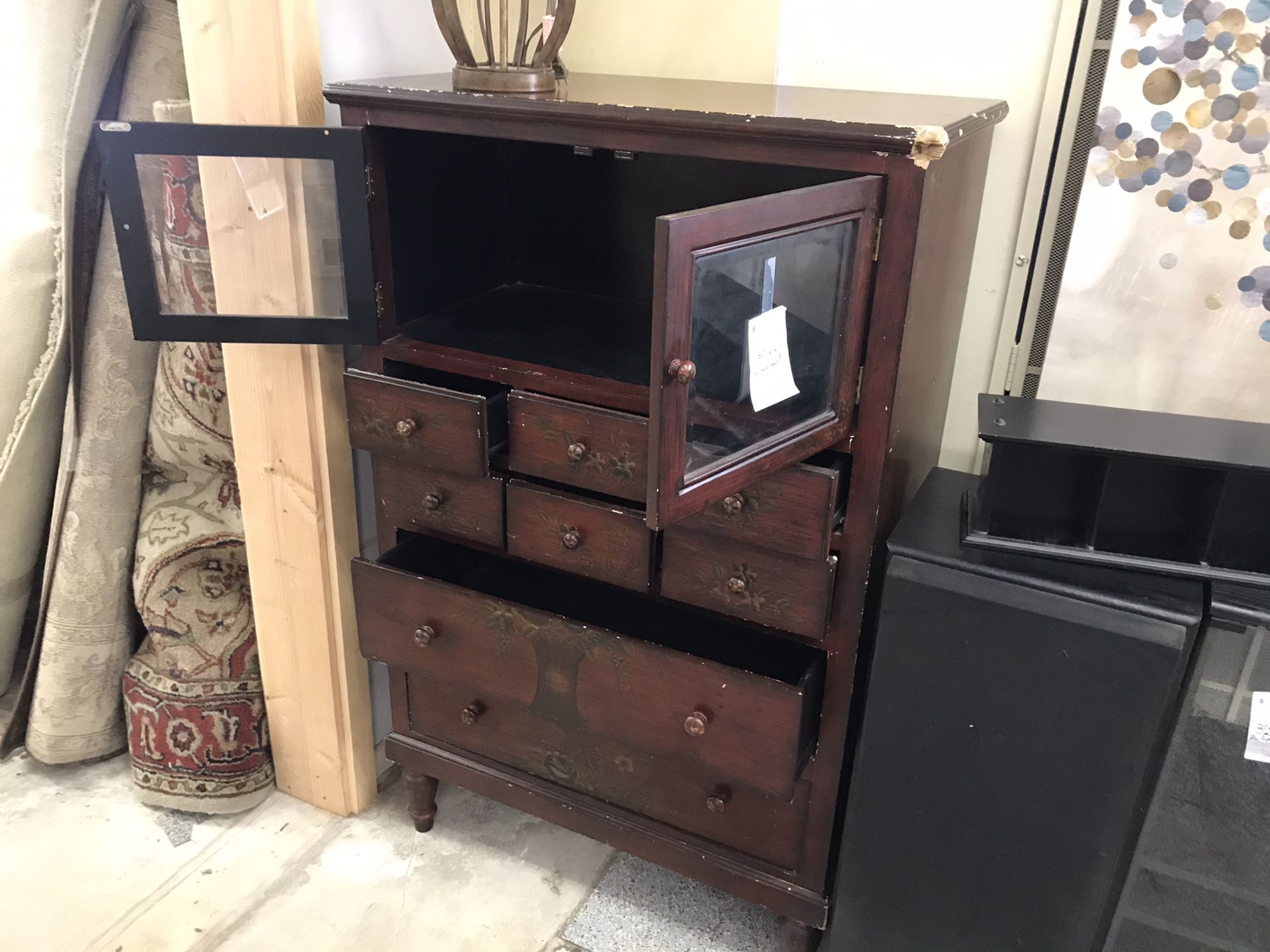 Antique dresser minor damage in the corner