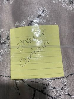 Brand new bathroom curtain