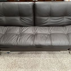 Leather Couch/ Futon